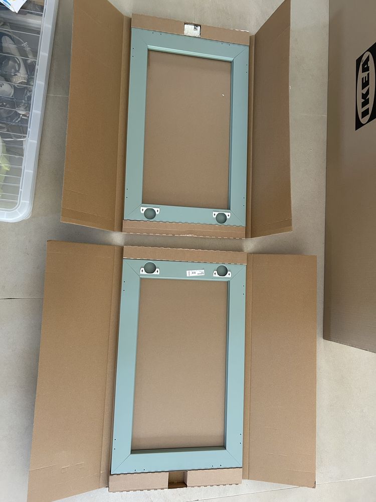 2 portas/frentes de gaveta 60x38 Glassvik Ikea