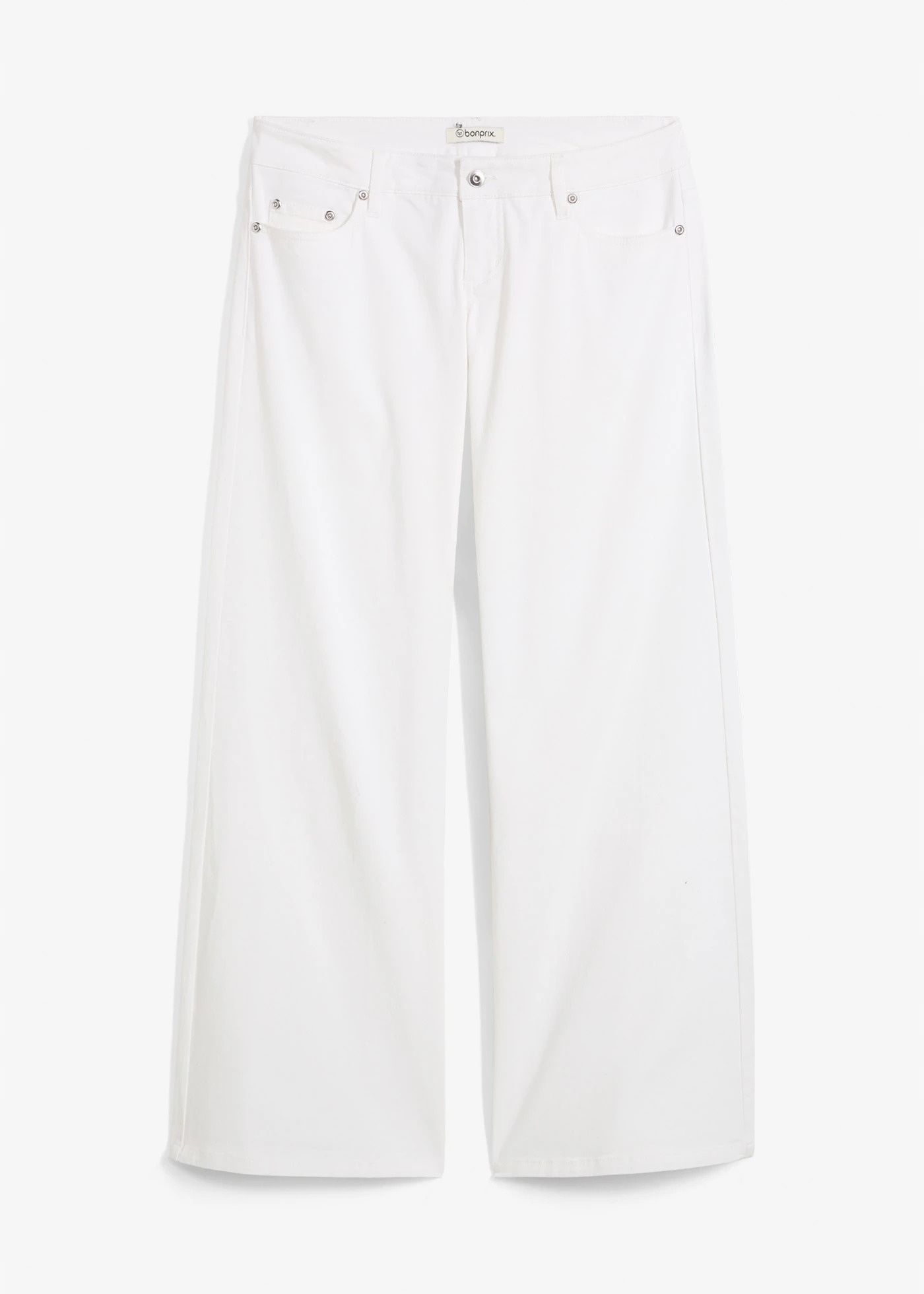 B.P.C jeansy damskie białe wide leg ^48