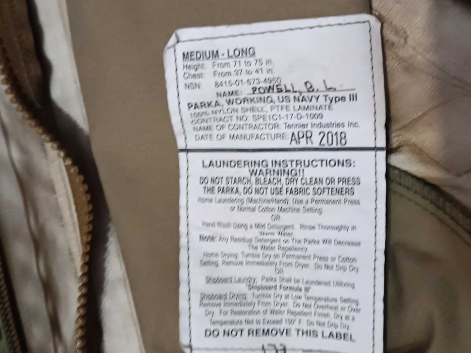 Kurtka US Navy USMC AOR II Goretex M/L kontrakt APECS