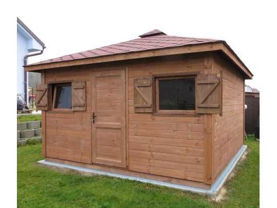Domek drewniany narzędziowy,gospodarczy,ogrodowy,magazyn,taras, 4x4m