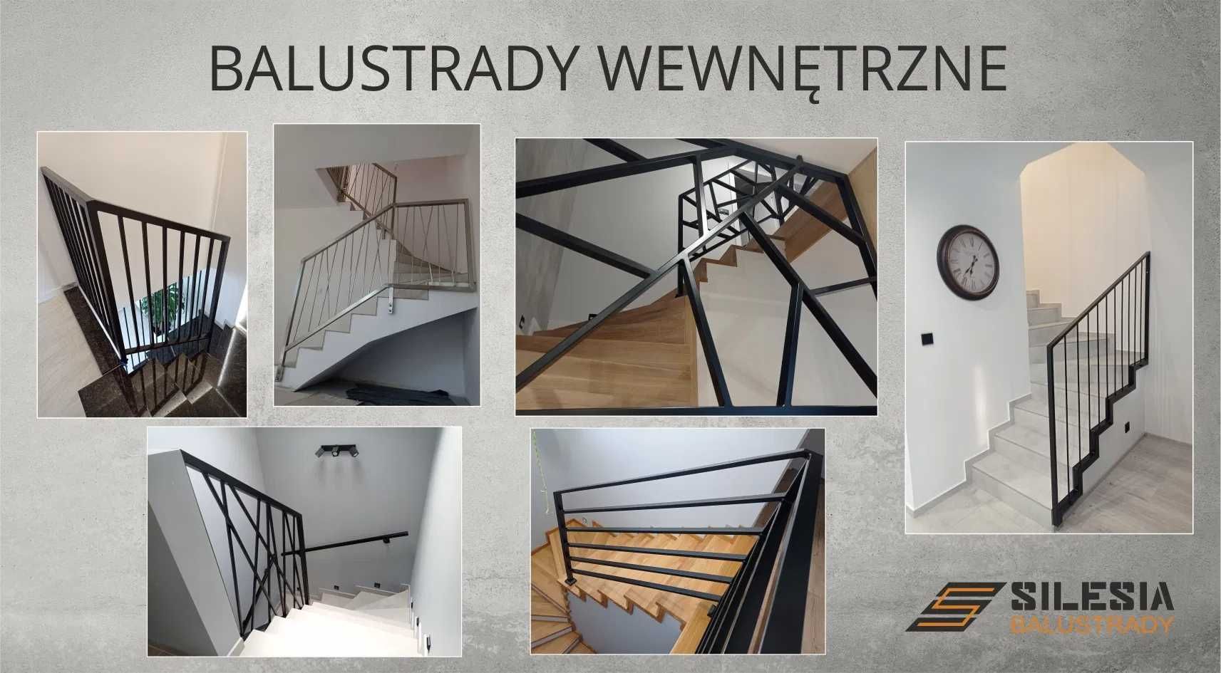 Balustrady Barierki Poręcze Balkonowe Schodowe Aluminiowe Szklane