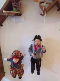 Lalki kukiełki teatrzyk dziadek klaun malarz