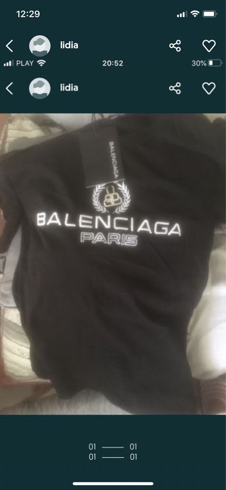 Koszulka balenciaga bawelna