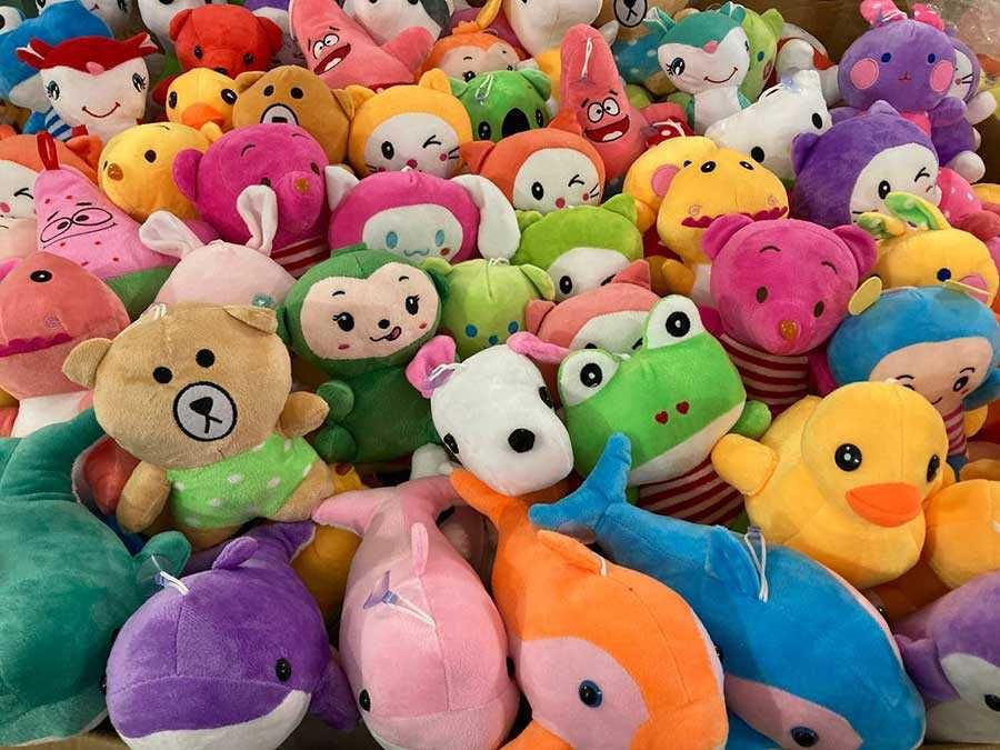 Мягкие игрушки призы для детского аттракциона Кран Машина Хватайка