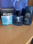 Zestaw perfumy męskie Musk Marine + szampon Care Men Avon prezent