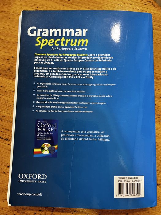 Livro Grammar Spectrum for Portuguese Students