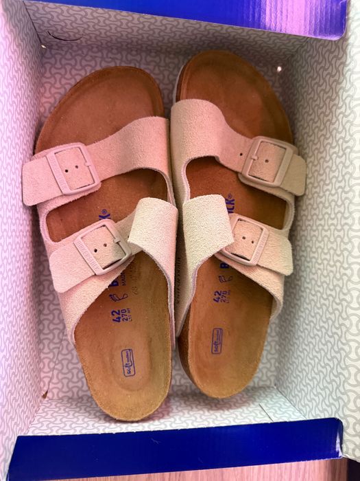 klapki Birkenstock 42 Regular zamsz beż