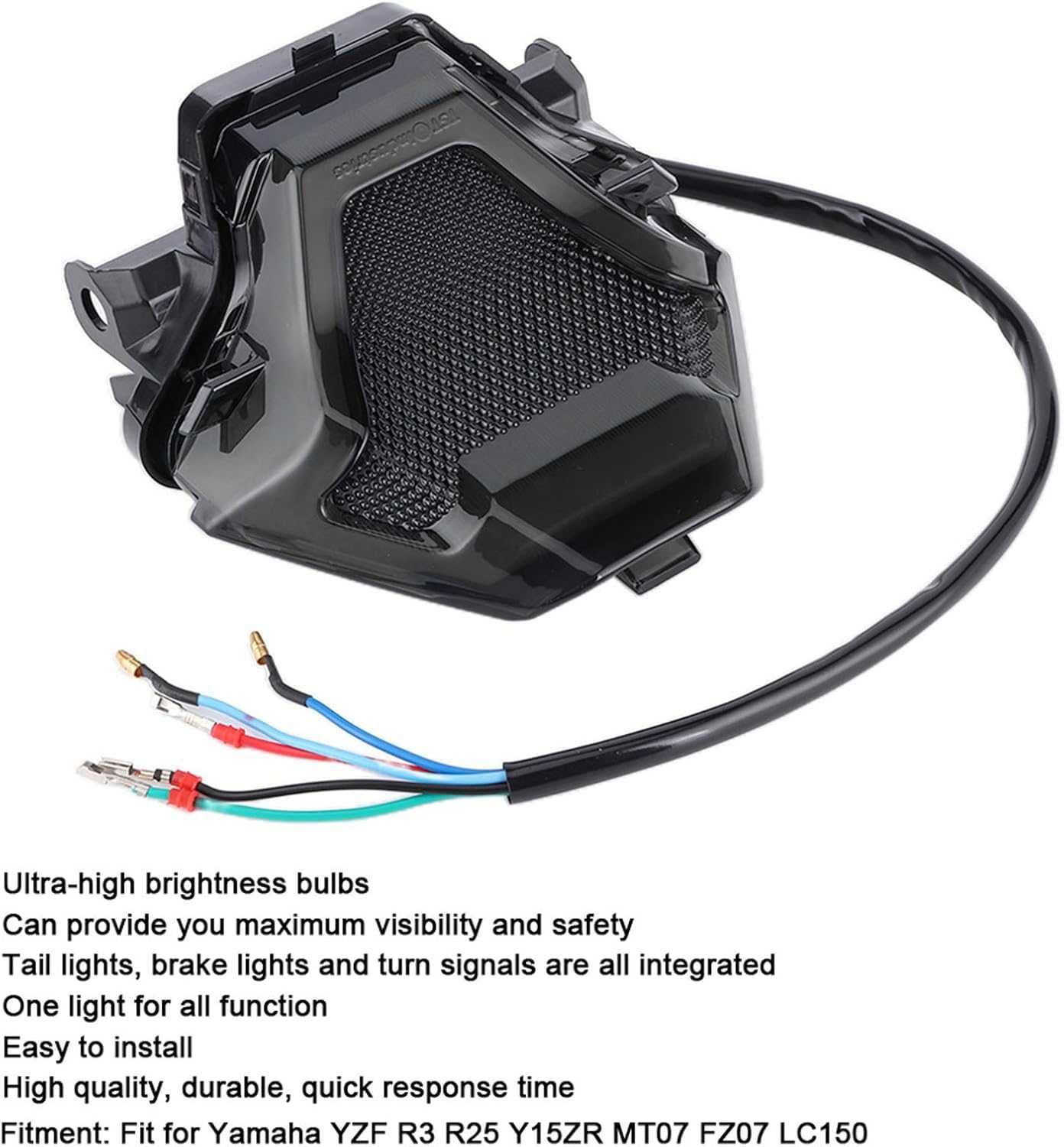 Światło tylne motocyklowe LED do YZF R3 R25 Y15ZR MT07 FZ07 LC150[2282