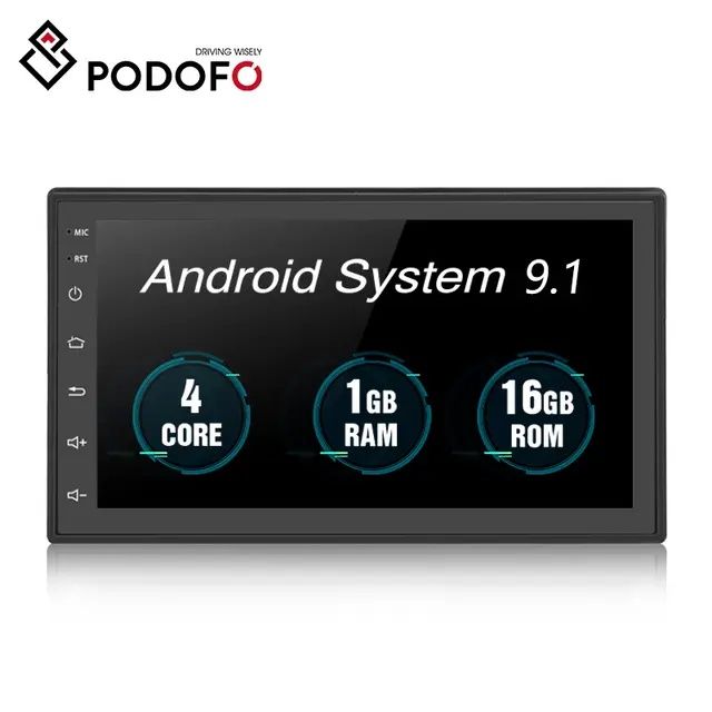 Rádio 2din de 7" android 9 gps wifi usb NOVO