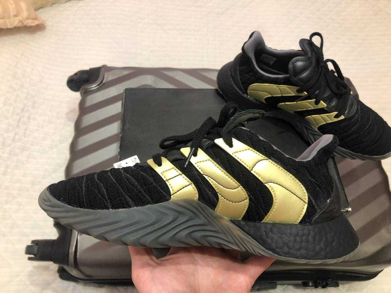 Adidas sobakov ultra boost core black/gold originals nmd
