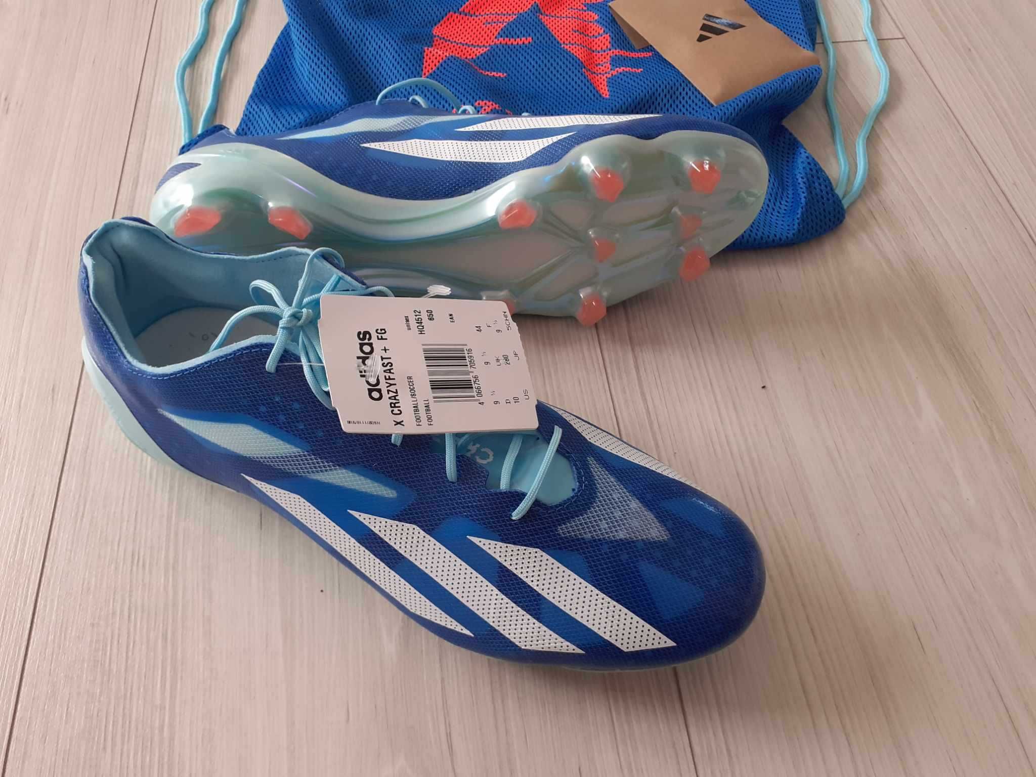 Profesjonalne buty piłkarskie korki Adidas X Crazyfast+ FG HQ4512 r 44