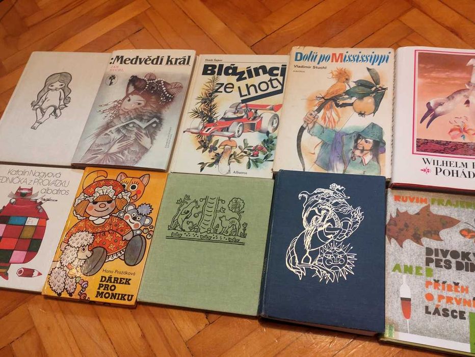Zestaw 10 bajek PRL, ksiazki dla dzieci 1970-80 z Czechosłowacji