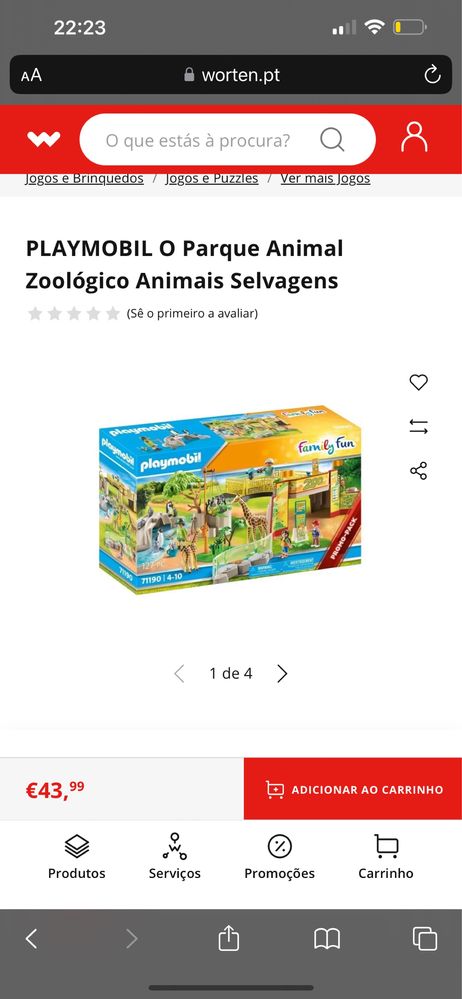 Playmobil Zoo com caixa