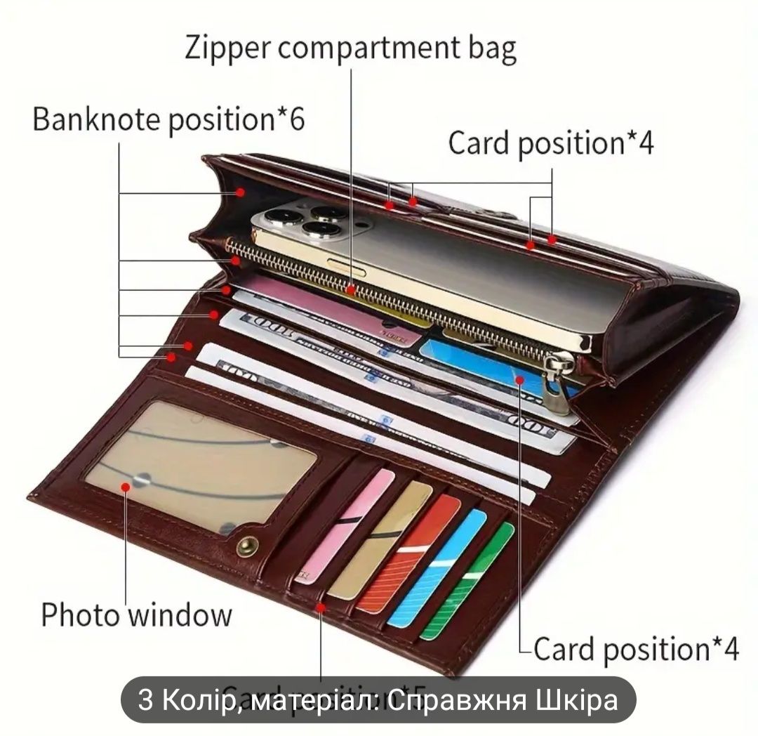 Шкіряний гаманець  SCHLATUM