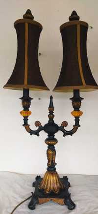 Лампа настольная.На две лампы.Полиуретан.77×37 см.Франция