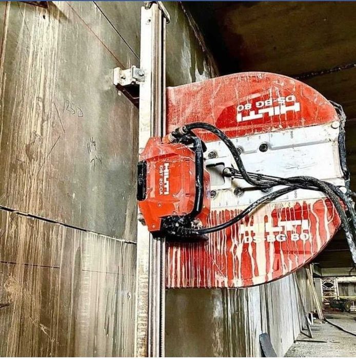 Cięcie betonu ścian wiercenie otworów techniką diamentową otworowanie