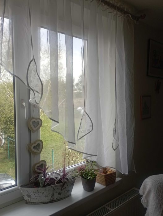 Firanka krótka biała