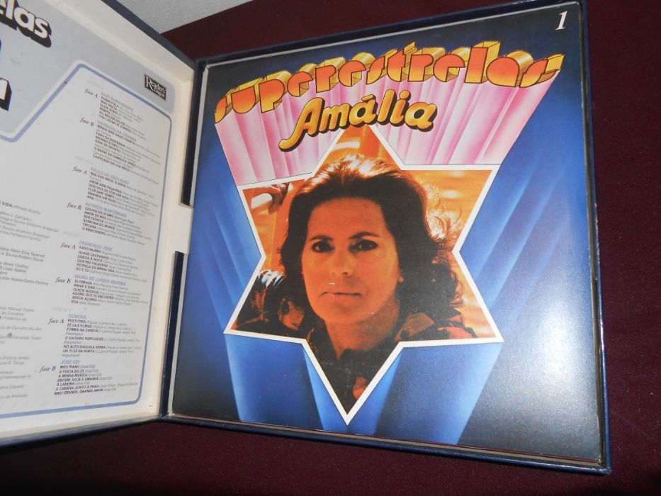 Super Estrelas da Música Portuguesa Caixa com 8 LPs vinil