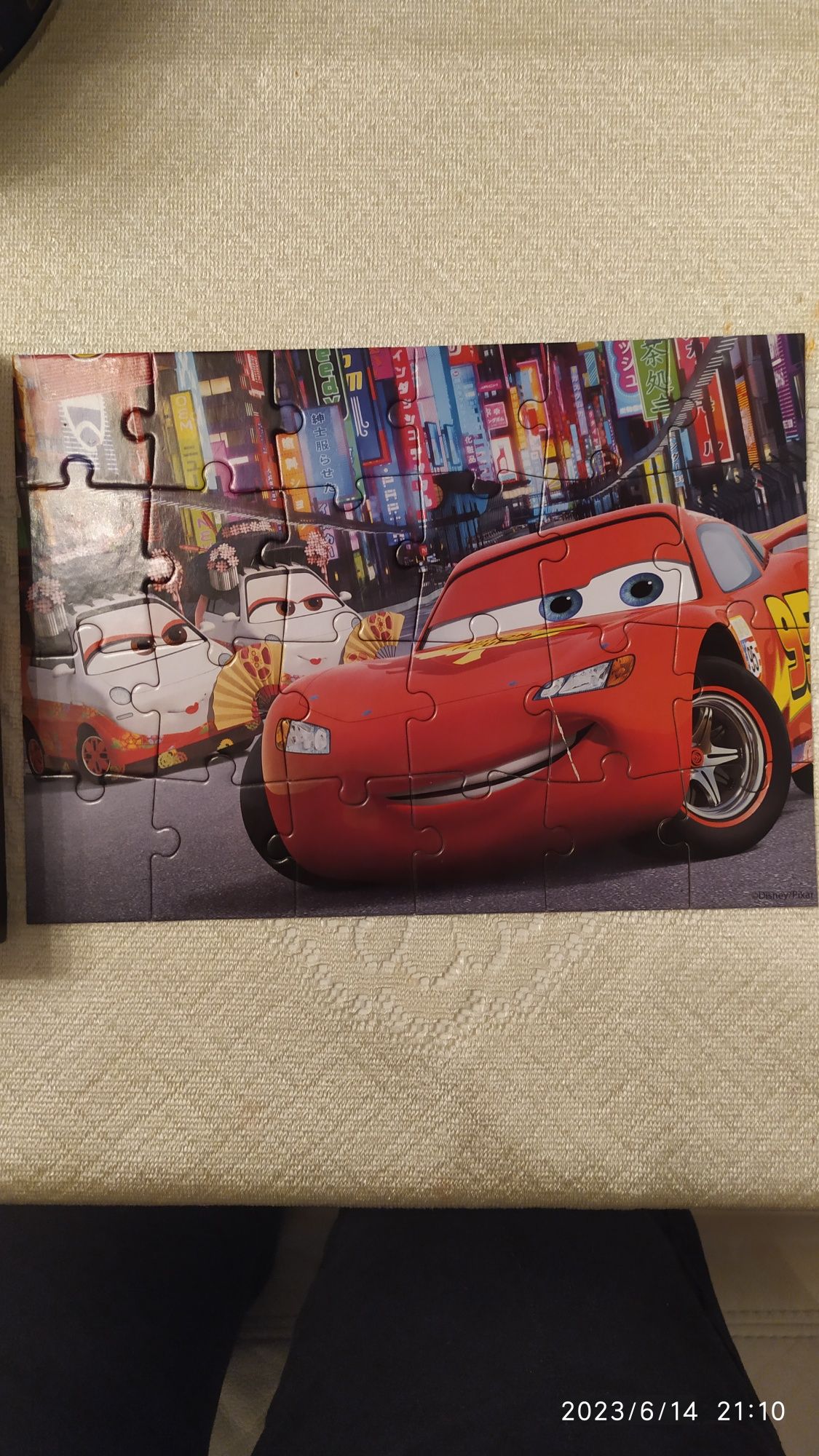 Puzzle autka Cars