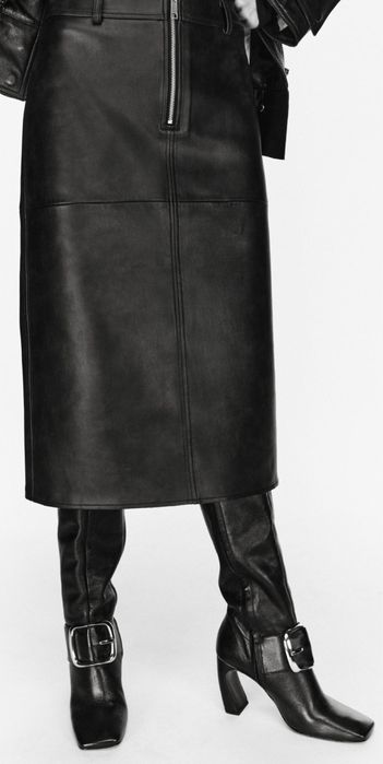 Спідниця з еко шкіри Zara