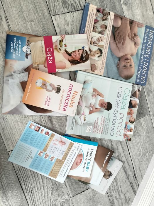 Zestaw książek ciążowych + poradniki gratis
