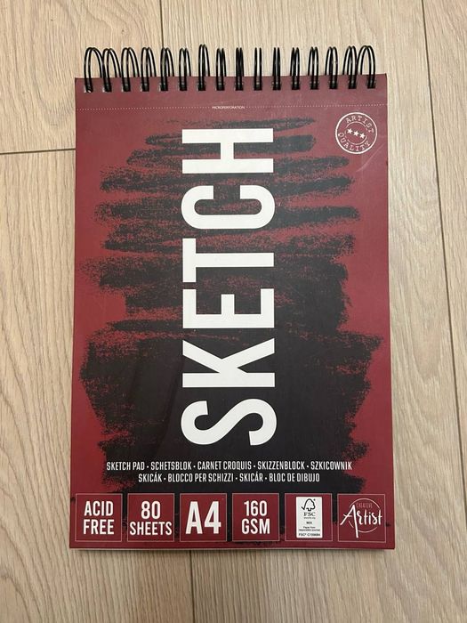 Скетчбук А4 80 аркушів
