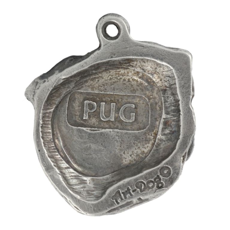 Mops, Pug II brelok posrebrzany Art-Dog