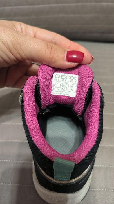 Детские демисезонные термо ботинки для девочки Geox