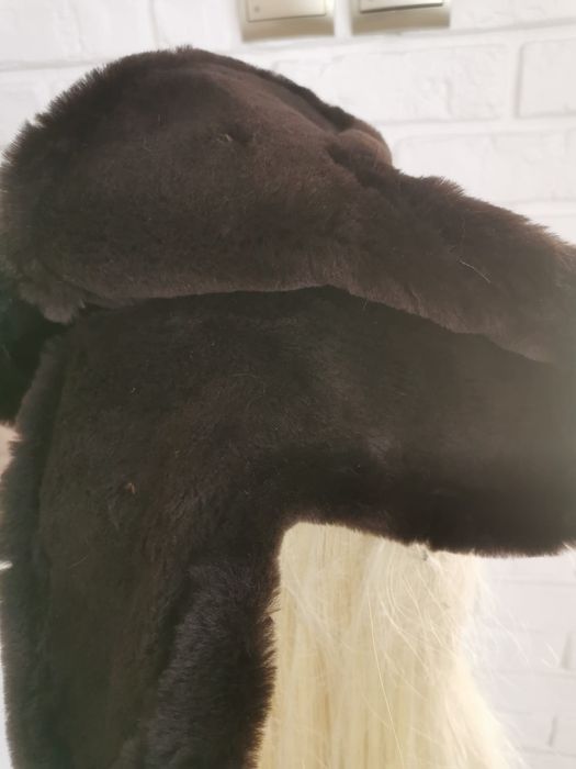 Czapka papacha skórzana