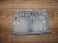Jeansowa mini spódniczka Abercrombie r.10 bdb