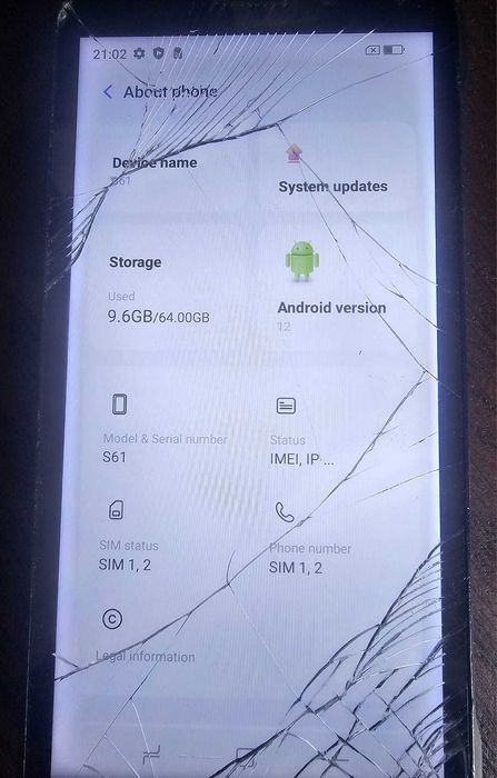 Smartfon DOOGEE S61 6/64GB 6" Transparent