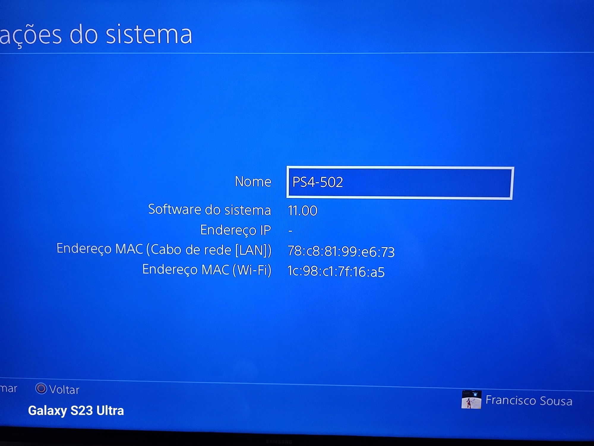 Vendo PS4 c/comando 500Gb
