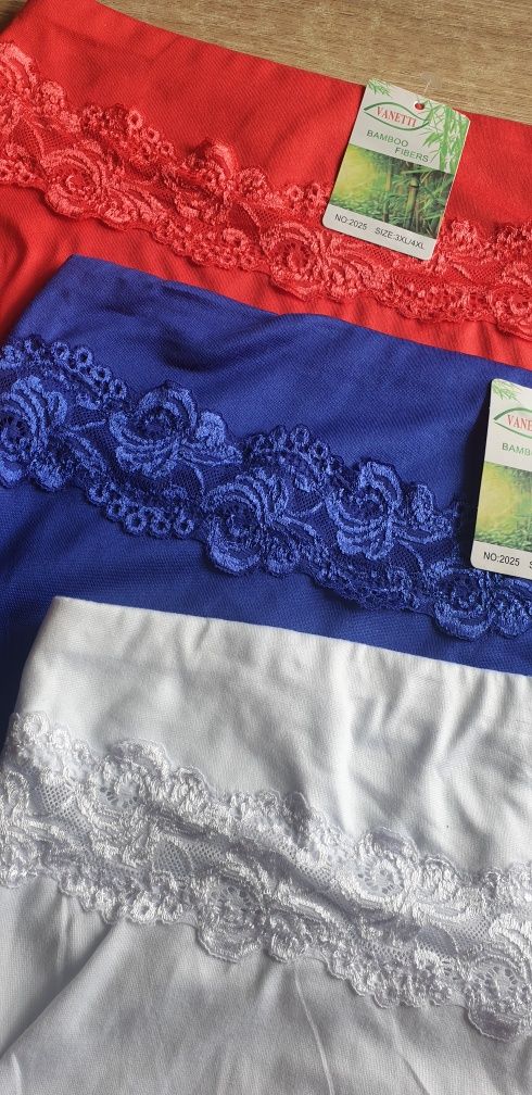 3×Damskie majtki figi z wysokim stanem 3 /4 XL