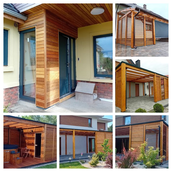 Balia ogrodowa wraz z zadaszeniem