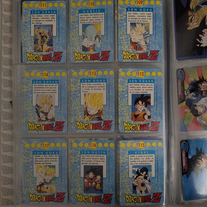 Caderneta COMPLETA Dragon Ball Z Cards, Panini (+ memorial photo e GT)