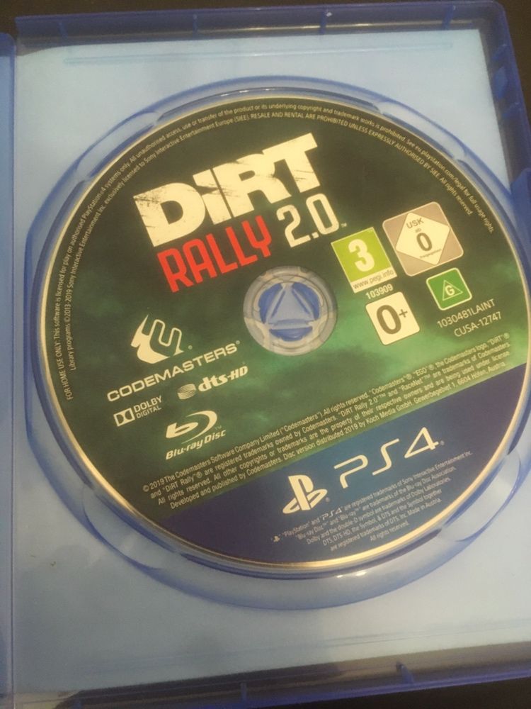 Dirt rally 2.0 ps4