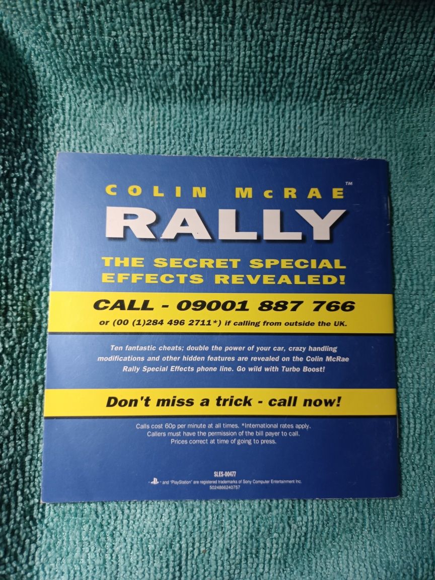 Ps1 Colin McRae Rally psx psone Książeczka Manual Angielska