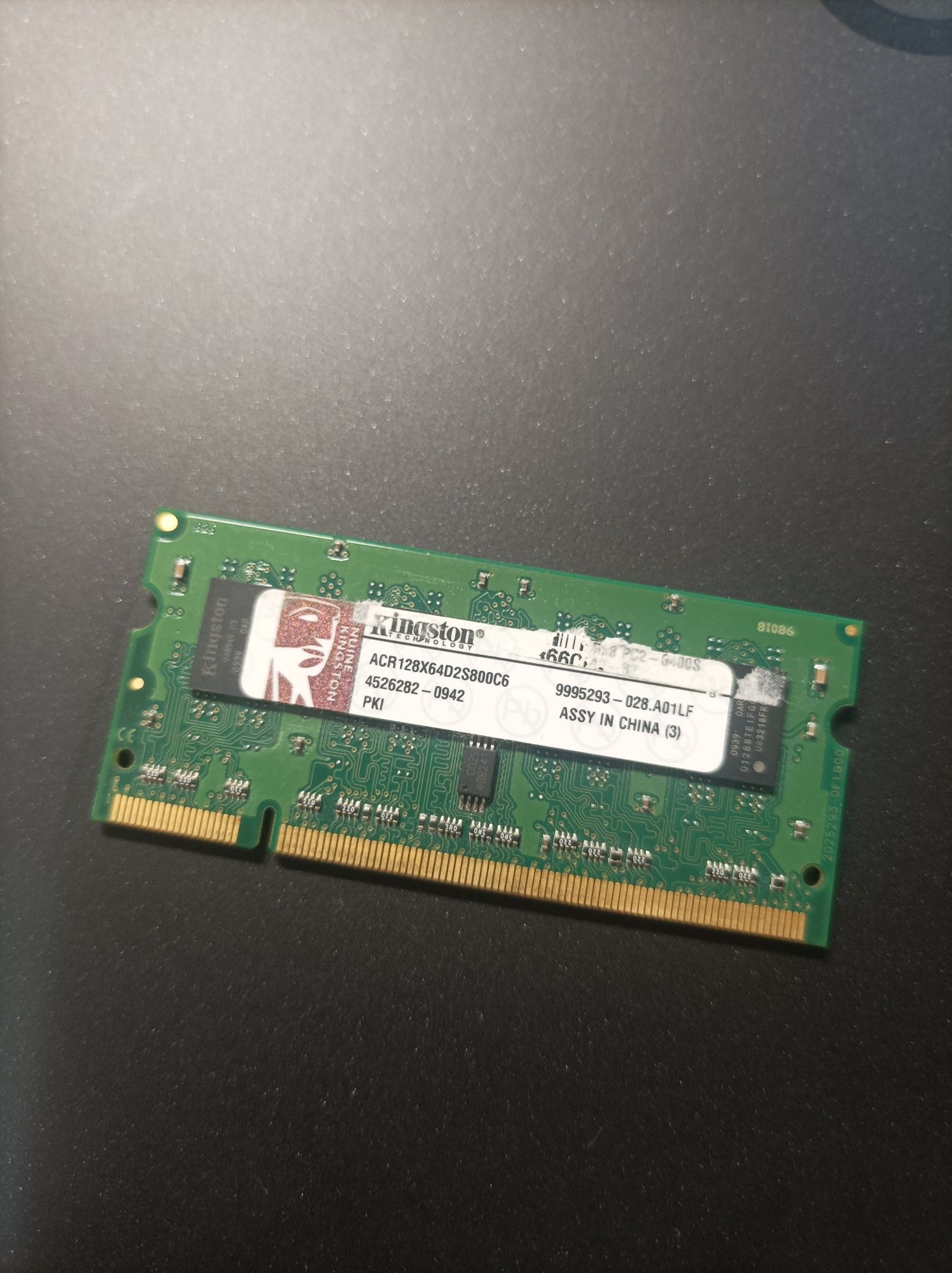 Pamięć ram DDR2 Kingston 1GB ACR128X64D2S800C6