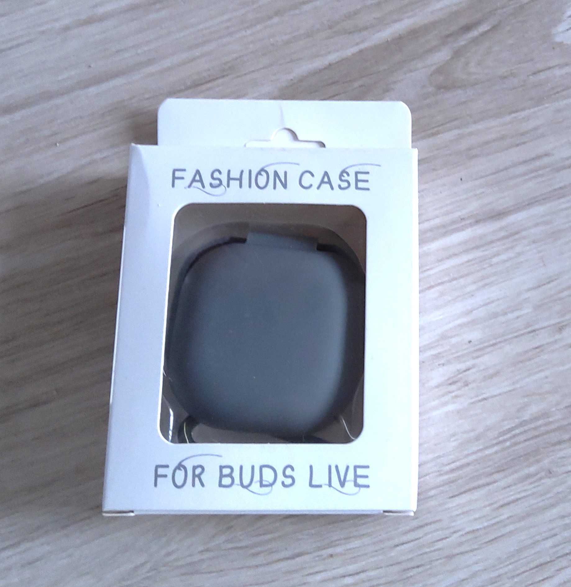 Szare silikonowe etui case pokrowiec na słuchawki Samsung Buds Live