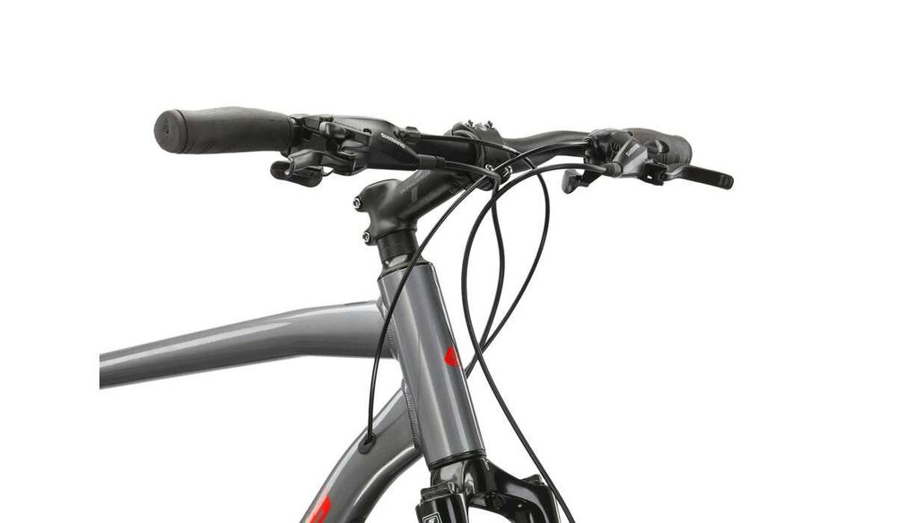 Rower Kross Evado 4.0 L-21 grafitowo-czerwony