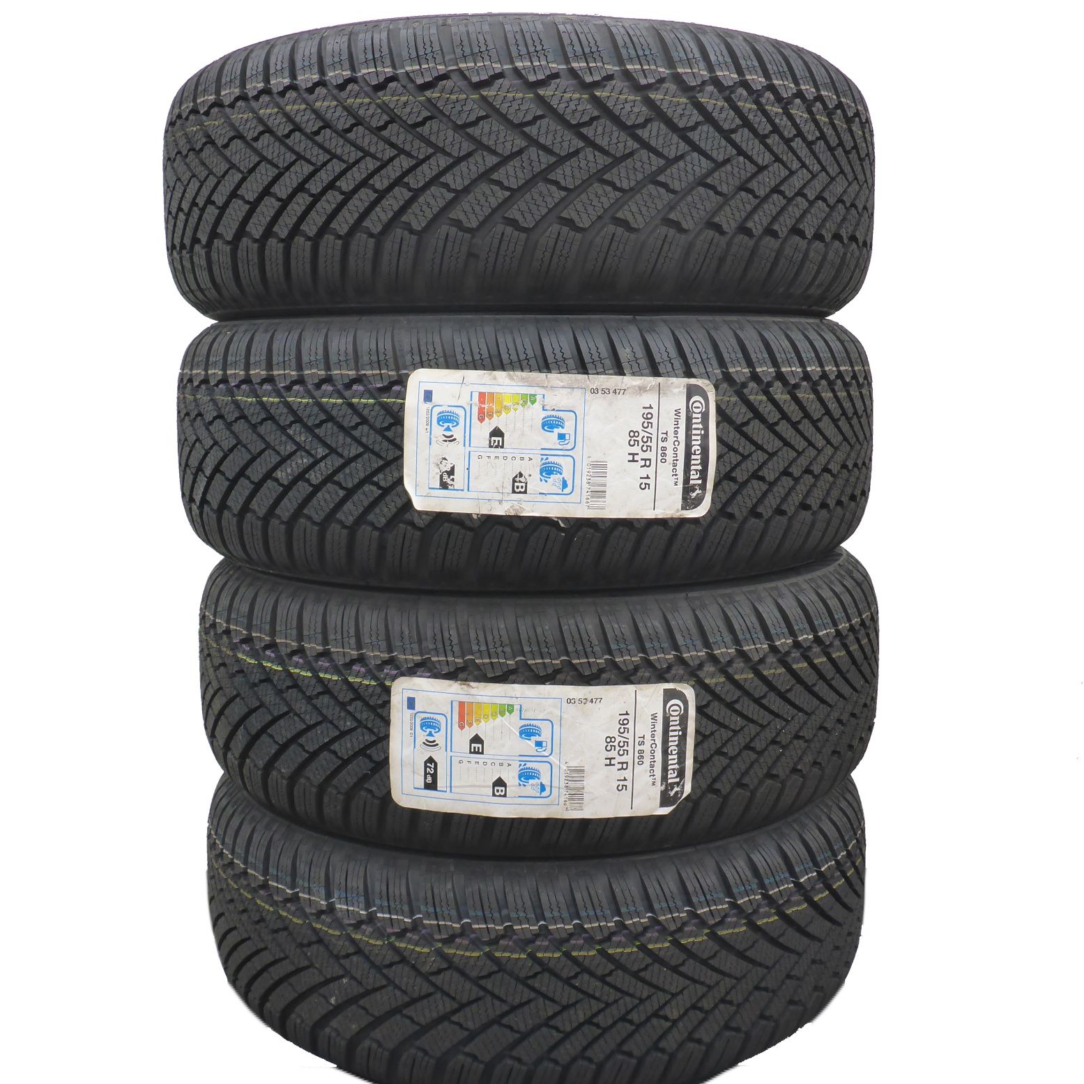 195/55/15 Continental 195/55R15 85H Contact TS860 Zima 2018 Jak Nowe