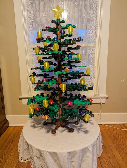Різдвяна ялинка у стилі Лего (3д друк)