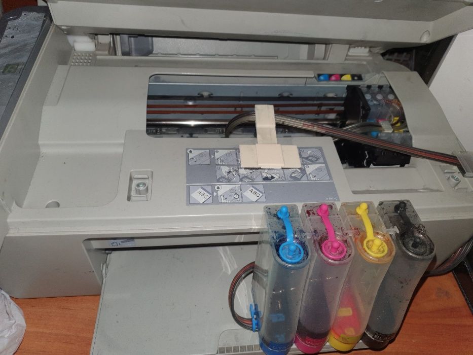 Сканер, принтер EPSON CX3500 +установлено СНПЧ