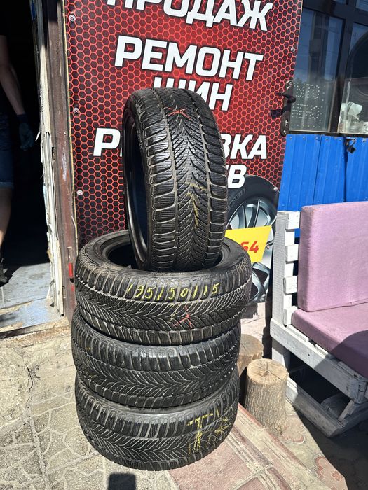 195/50/15 всесезонка/зима сава состояние новых шин видно на фото !)