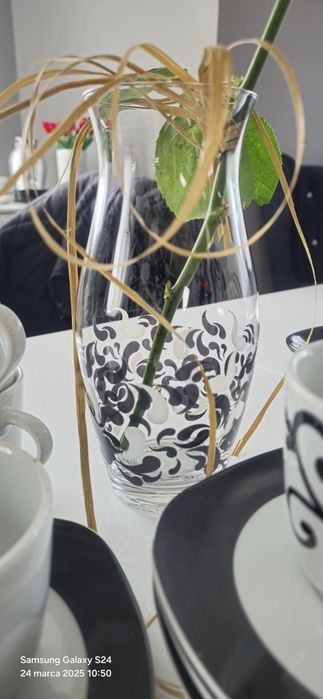 Filiżanki w stylu glamour+wazonik