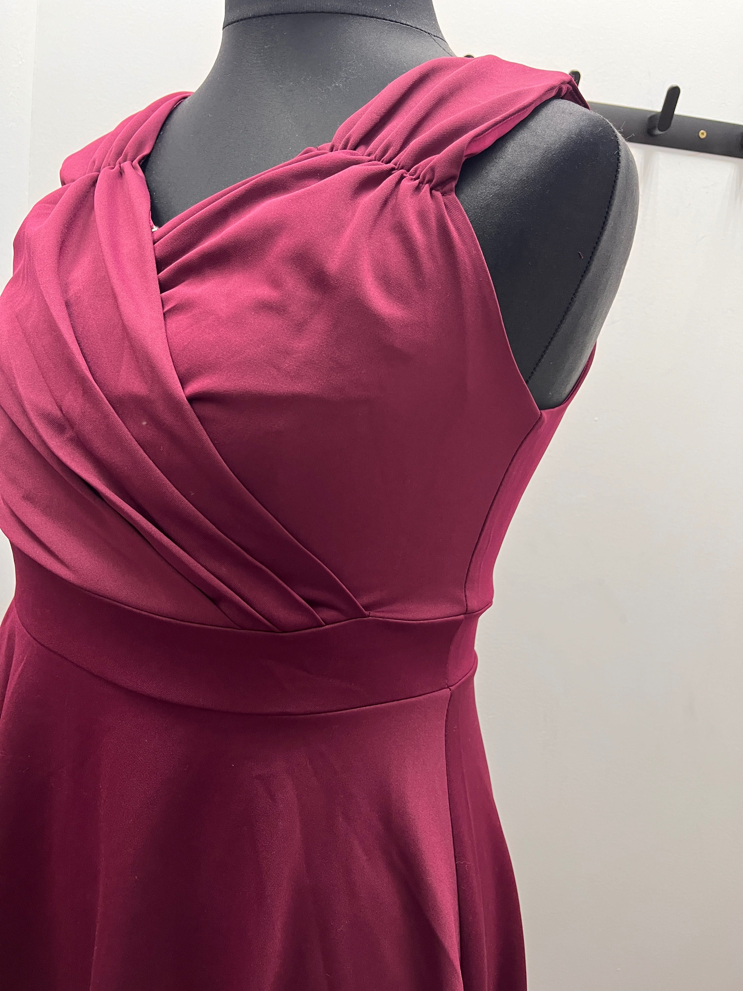 Bordowa sukienka roz.XL