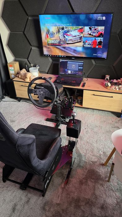 Zestaw Fanatec + Playseat - kierownica, shifter, pedały, ręczny, fotel