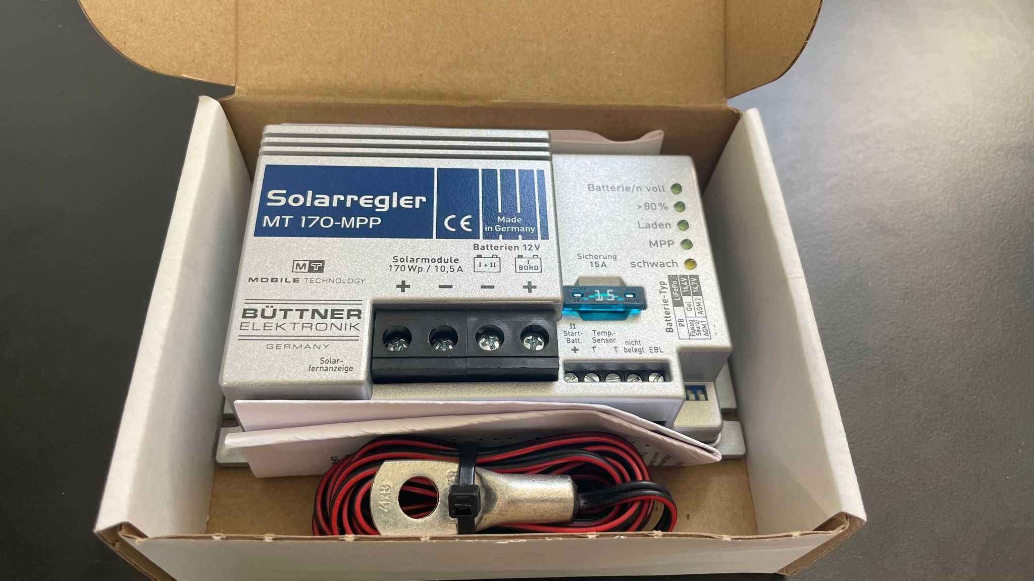 Regulator ładowania 12V  Buttner Elektronik MT 170-MPP // Kamper //