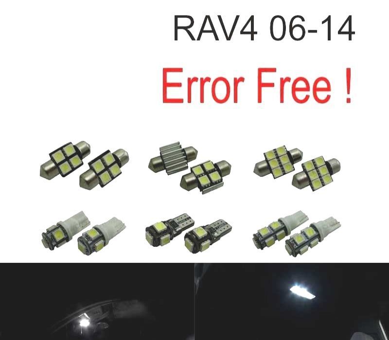 KIT COMPLETO 10 LAMPADAS LED INTERIOR PARA TOYOTA RAV4 06-14