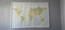 Obraz IKEA 200X140 mapa świata